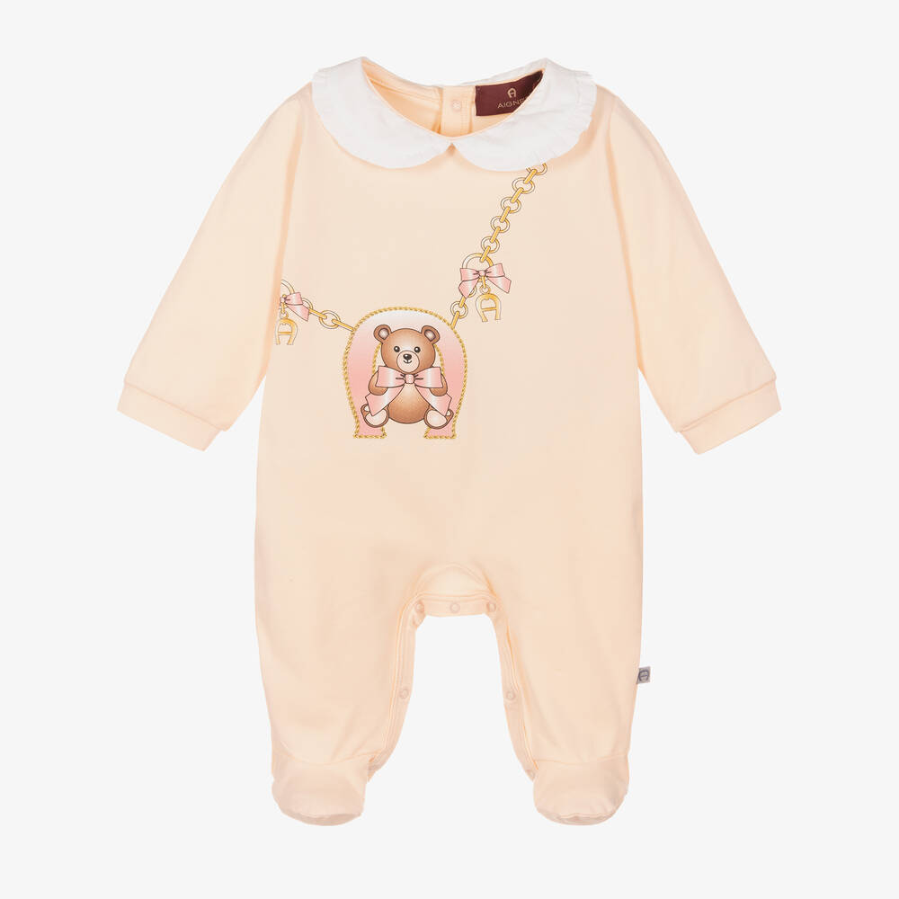 AIGNER - Rosa Pima-Baumwoll-Strampler (M) | Childrensalon