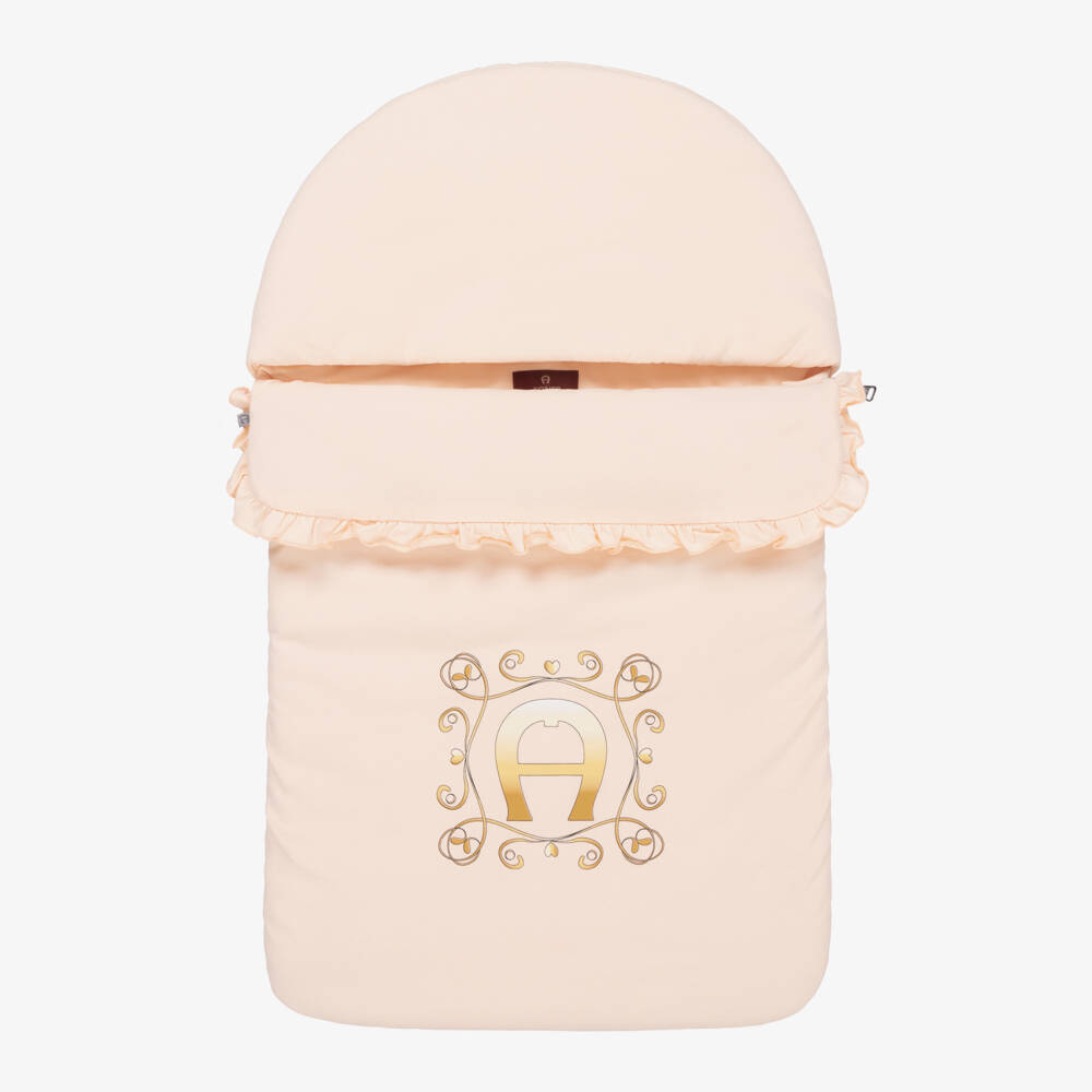 AIGNER-Конверт из розового хлопка Пима для девочек | Childrensalon Outlet