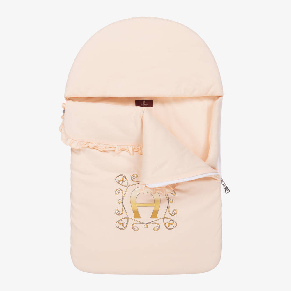 AIGNER-Конверт из розового хлопка Пима для девочек | Childrensalon Outlet