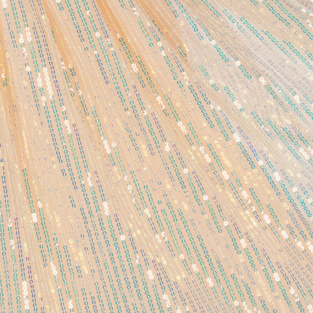 AIGNER-Girls Pink Sequin Tulle Skirt | Childrensalon Outlet