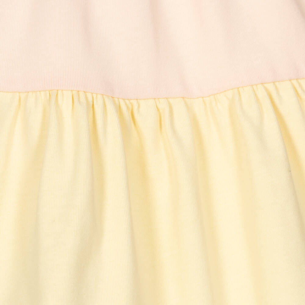 AIGNER-Girls Pink Tiered Cotton Dress | Childrensalon Outlet