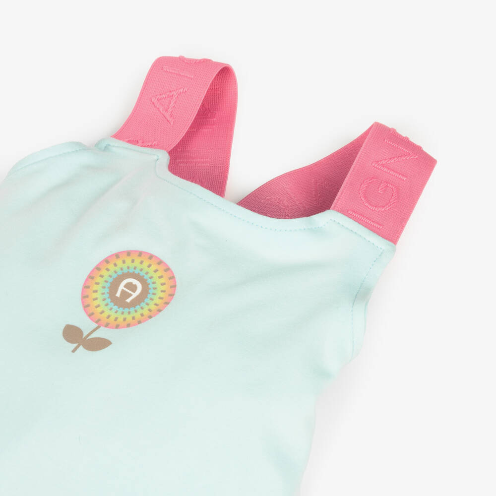 AIGNER-طقم قطني وردي وأبيض للبنات | Childrensalon Outlet