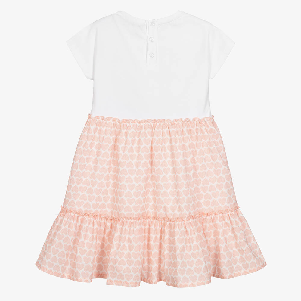 AIGNER-Розово-белое платье для девочек | Childrensalon Outlet