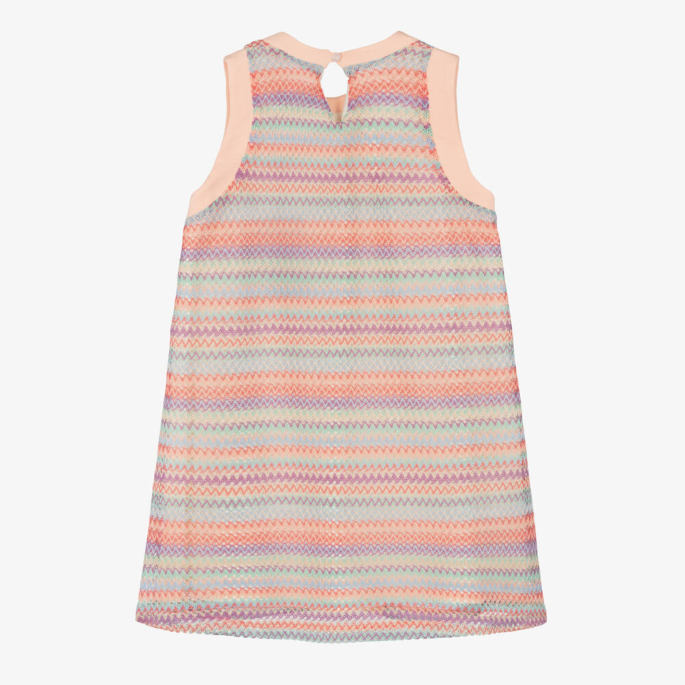 AIGNER-فستان كروشيه محبوك لون زهري | Childrensalon Outlet