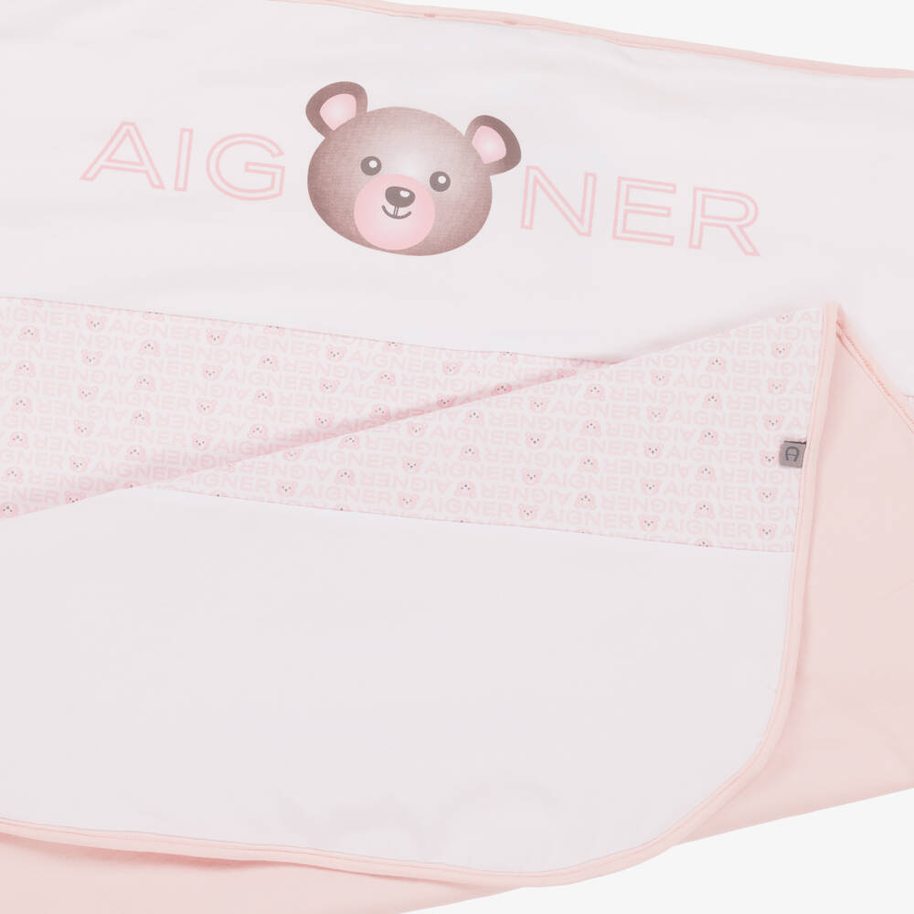 AIGNER-Girls' Plush Pink Comfort Blanket | Childrensalon Outlet