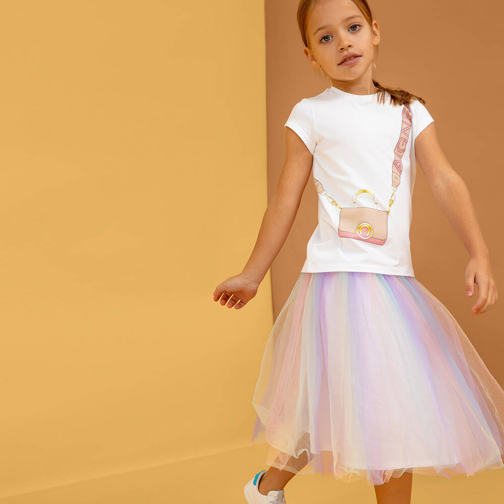 Rainbow skirt tulle clearance