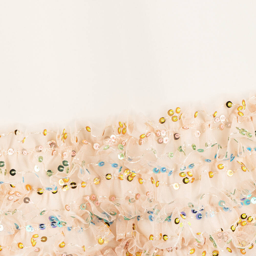 AIGNER-Girls Soft Ivory Bag Motif Dress | Childrensalon Outlet