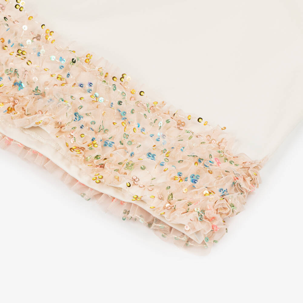 AIGNER-Girls Soft Ivory Bag Motif Dress | Childrensalon Outlet