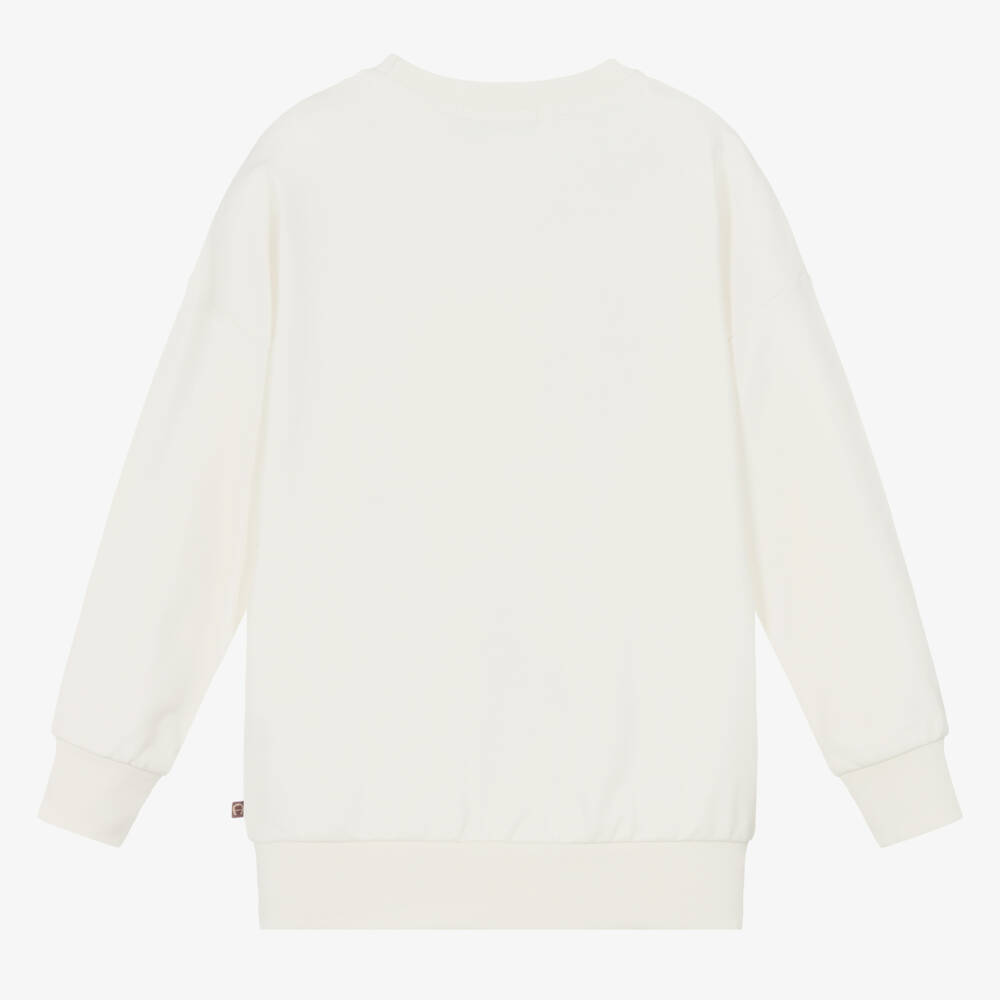 AIGNER-Girls Soft Ivory Bear Top | Childrensalon Outlet