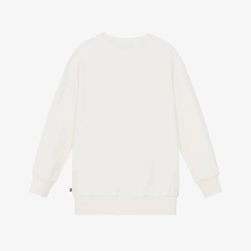 AIGNER-Girls Soft Ivory Bear Top | Childrensalon Outlet