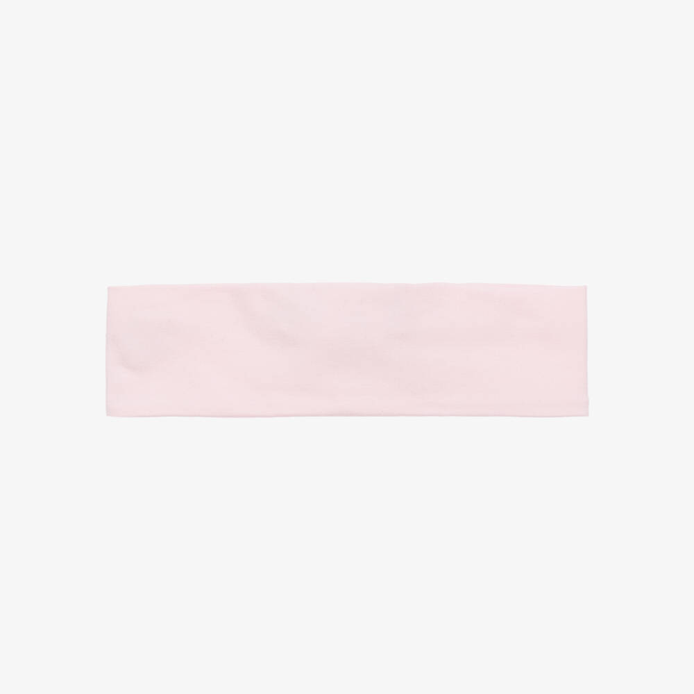 AIGNER-Girls Soft Pink Cotton Hairband | Childrensalon Outlet