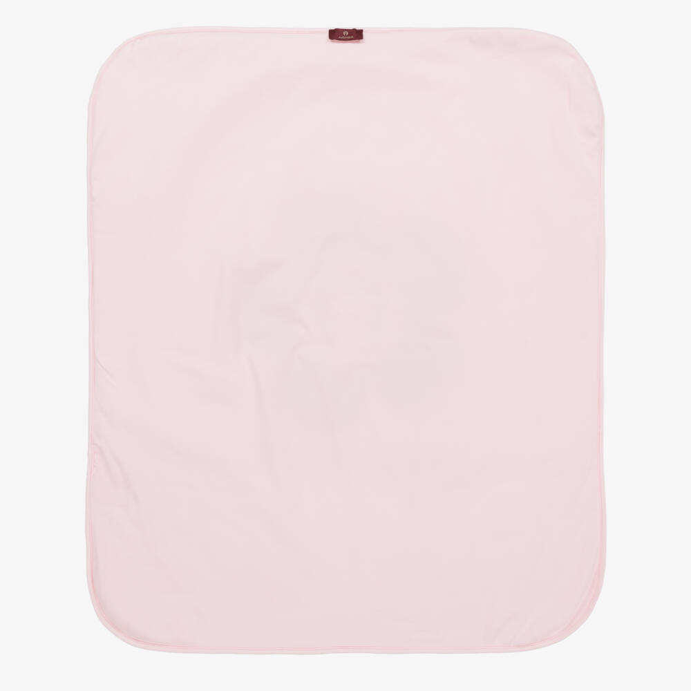 AIGNER-Girls Soft Pink Jersey Blanket | Childrensalon Outlet