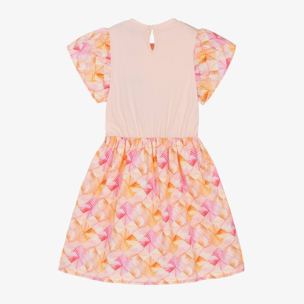 AIGNER-فستان وردي ناعم للبنات بشعار | Childrensalon Outlet