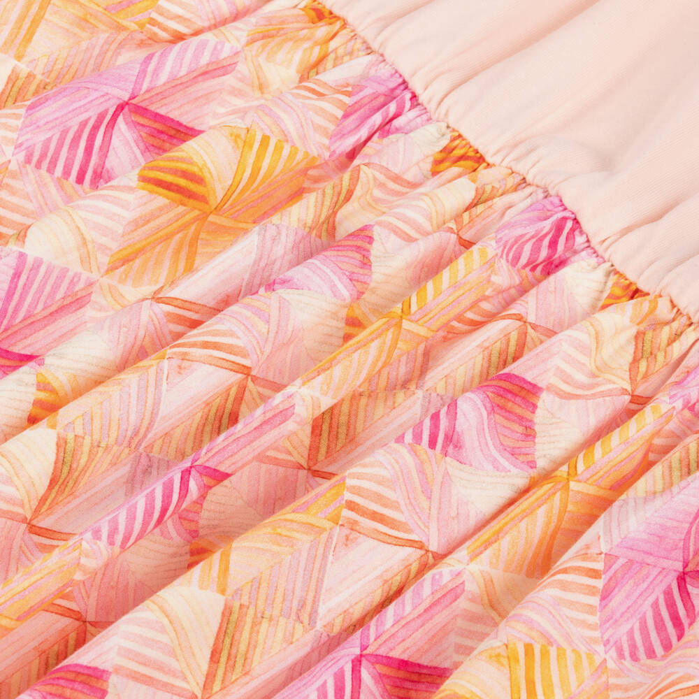 AIGNER-فستان وردي ناعم للبنات بشعار | Childrensalon Outlet