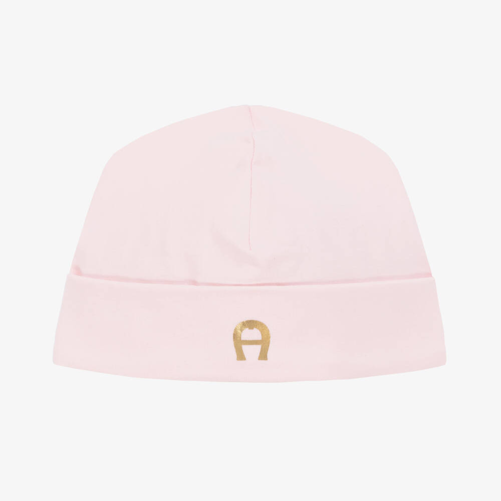 AIGNER-Girls' Soft Pink Pima Hat | Childrensalon Outlet