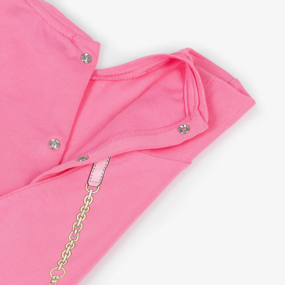 AIGNER-Girls Soft Pink Ruffle Dress | Childrensalon Outlet