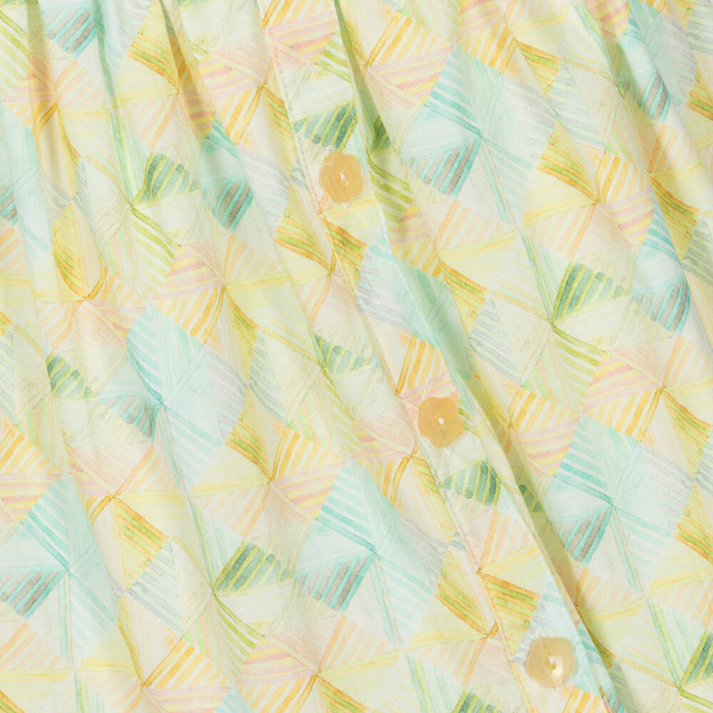 AIGNER-فستان قطني بنقشة هندسية للبنات | Childrensalon Outlet