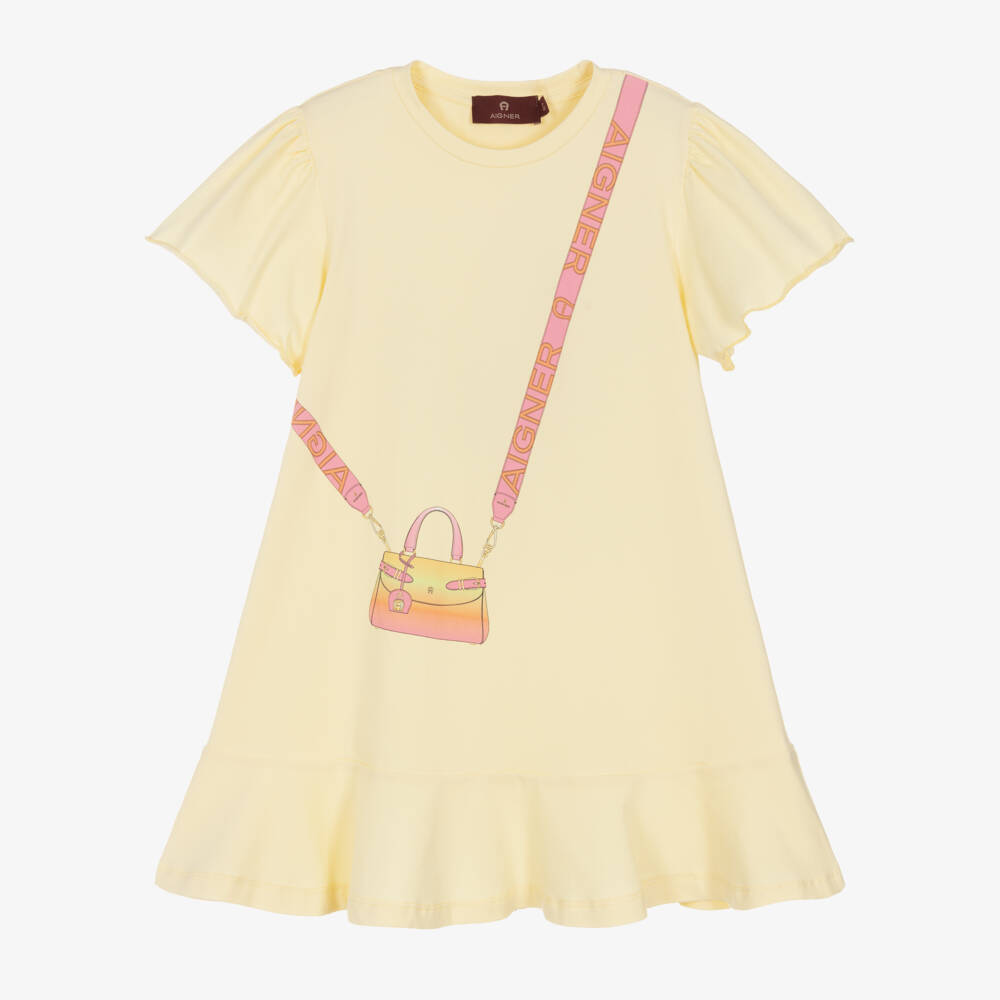 AIGNER-Girls Sunny Cotton Satchel Dress | Childrensalon Outlet