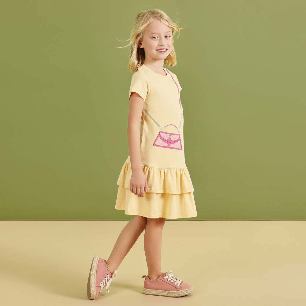 AIGNER-Платье-сумка из хлопка для девочек Солнечное | Childrensalon Outlet