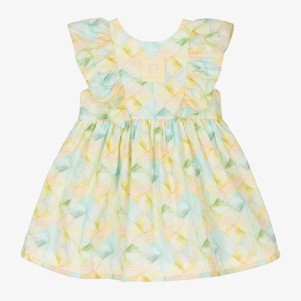 AIGNER-فستان قطني بألوان الباستيل الزاهية للبنات | Childrensalon Outlet