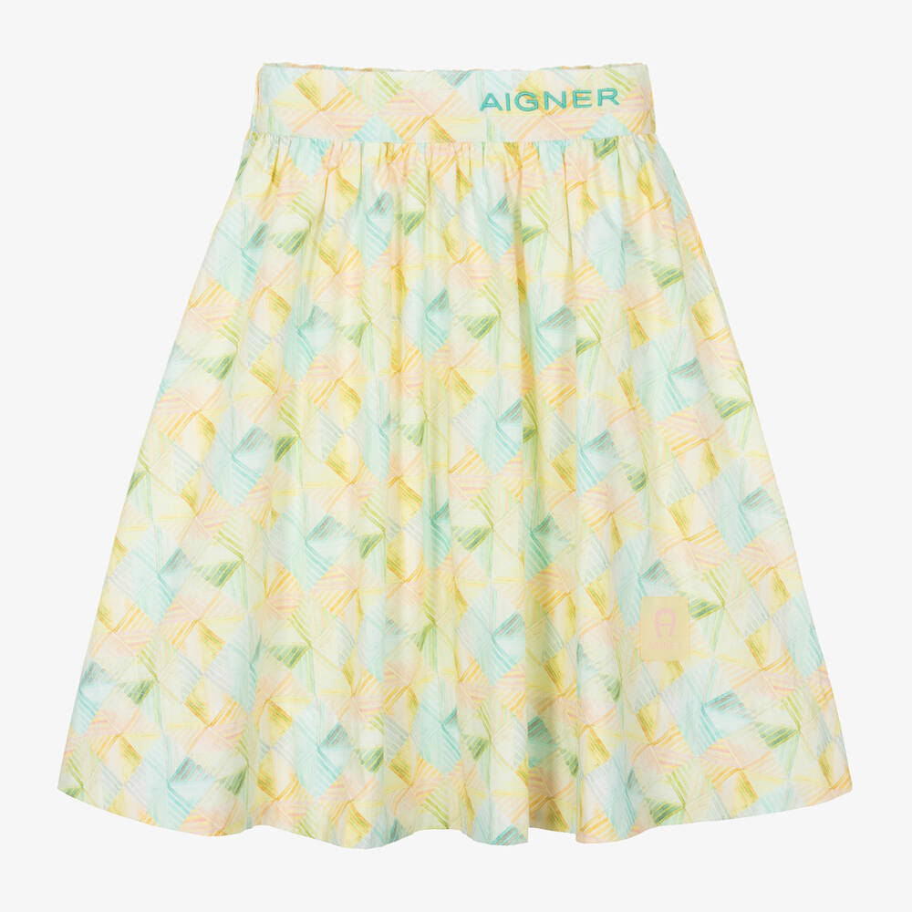 AIGNER-Юбка из вискозы с геометрическим узором для девочек | Childrensalon Outlet