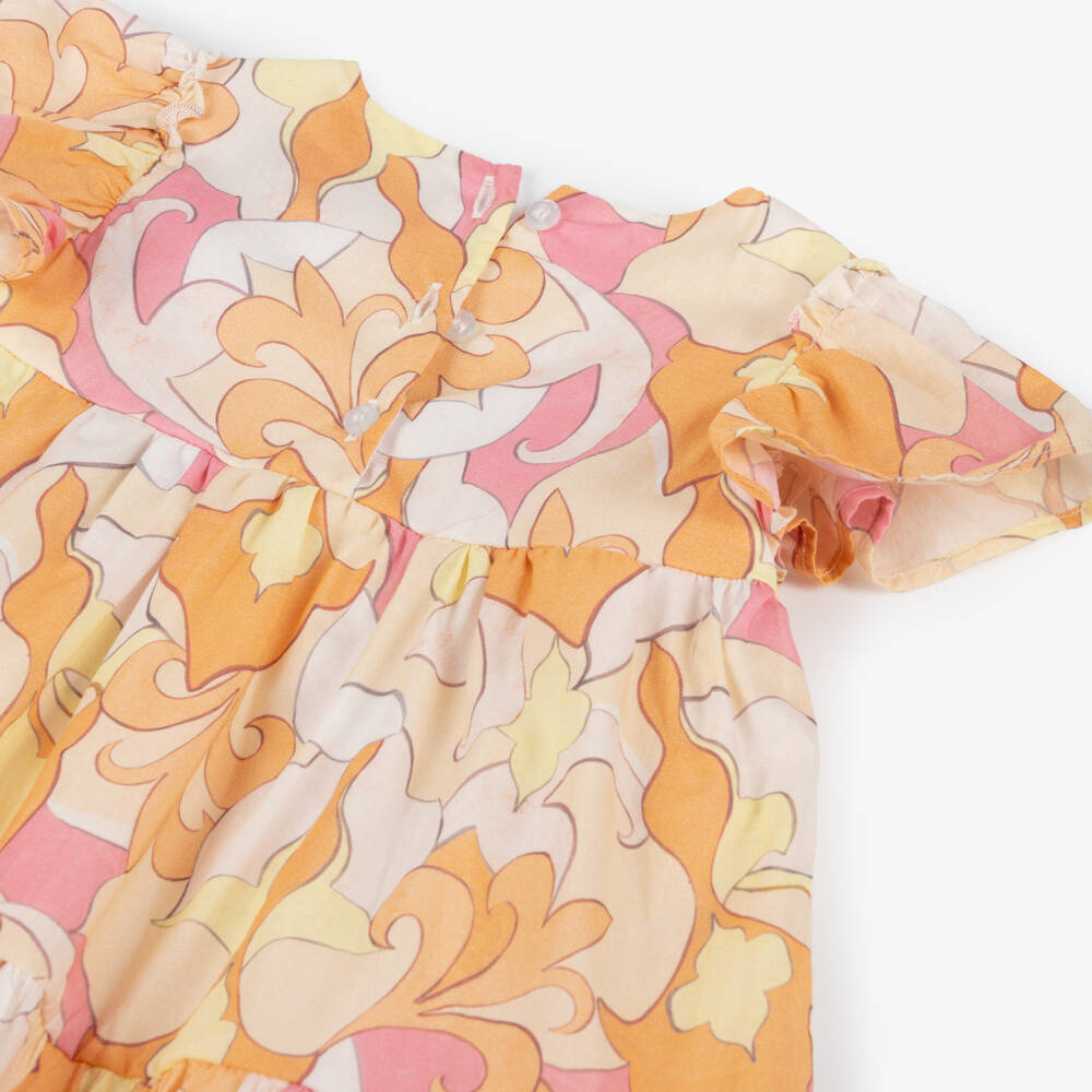 AIGNER-فستان بوبلين قطني زاهي للبنات | Childrensalon Outlet