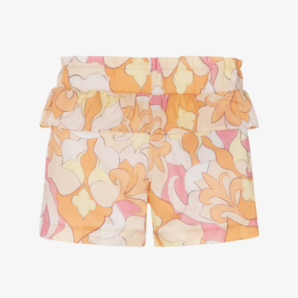 AIGNER-شورت بوبلين قطني زاهي للبنات | Childrensalon Outlet