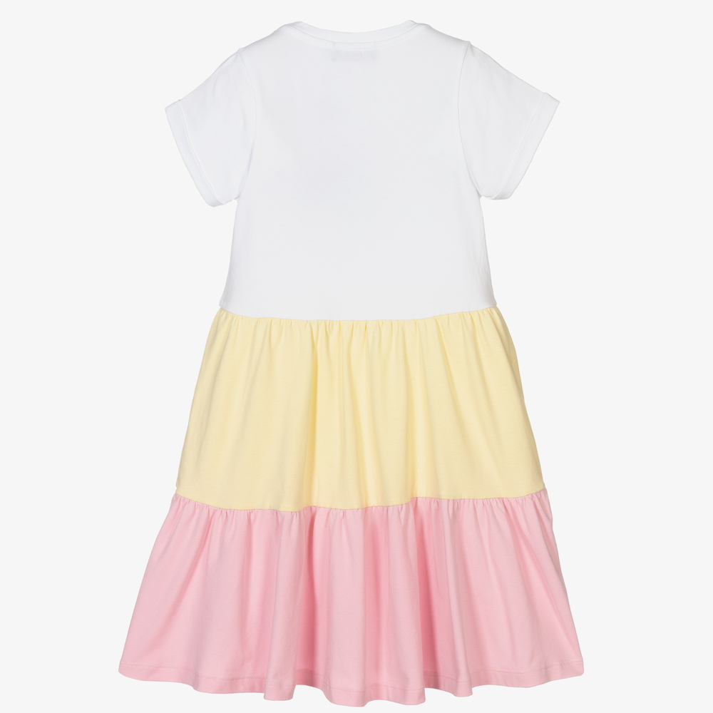 AIGNER-Белое хлопковое платье для девочек | Childrensalon Outlet