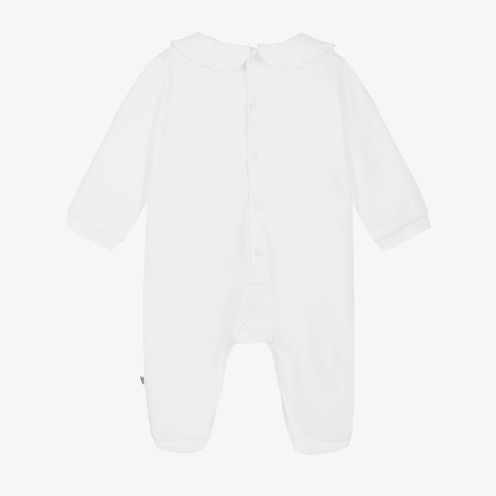 AIGNER-بيبي غرو قطن جيرسي لون أبيض للمولودات | Childrensalon Outlet