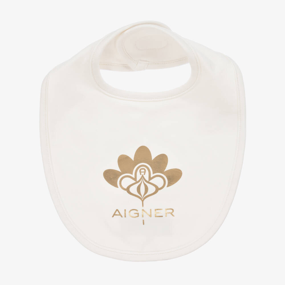 AIGNER-مريلة قطنية عاجية للبنات | Childrensalon Outlet