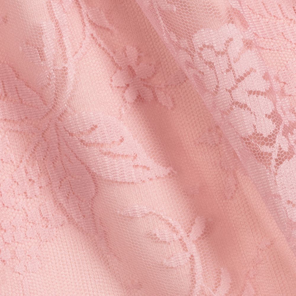 AIGNER-فستان قطن جيرسي ودانتيل لون زهري | Childrensalon Outlet