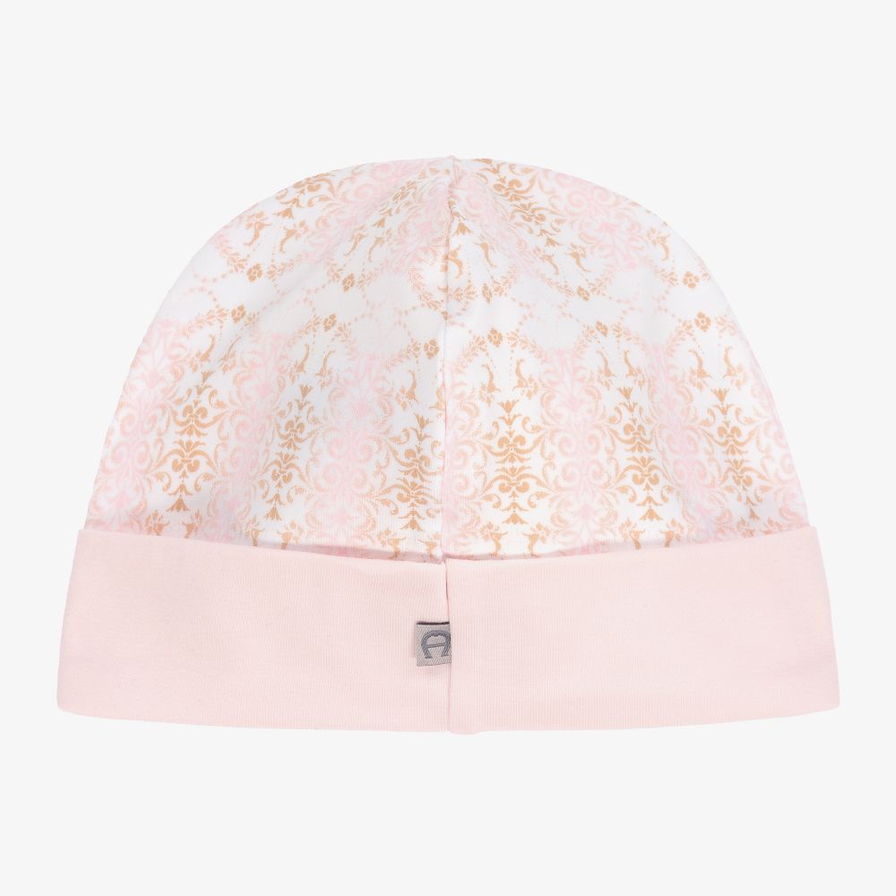 AIGNER-قبعة قطن بيما لون زهري للمولودات | Childrensalon Outlet