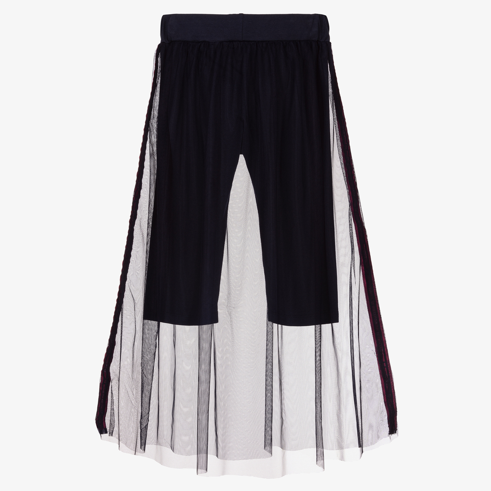 AIGNER-Teen Blue Tulle Midi Skirt | Childrensalon Outlet