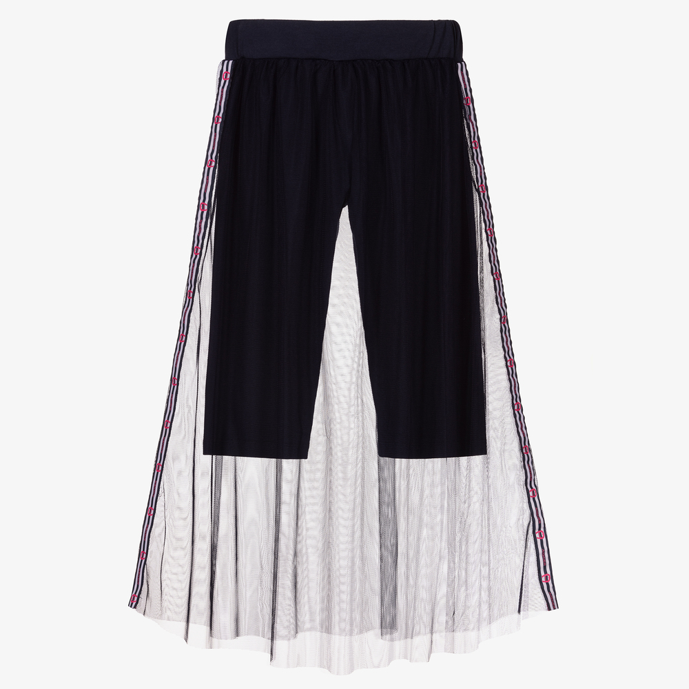 AIGNER - Teen Blue Tulle Midi Skirt | Childrensalon