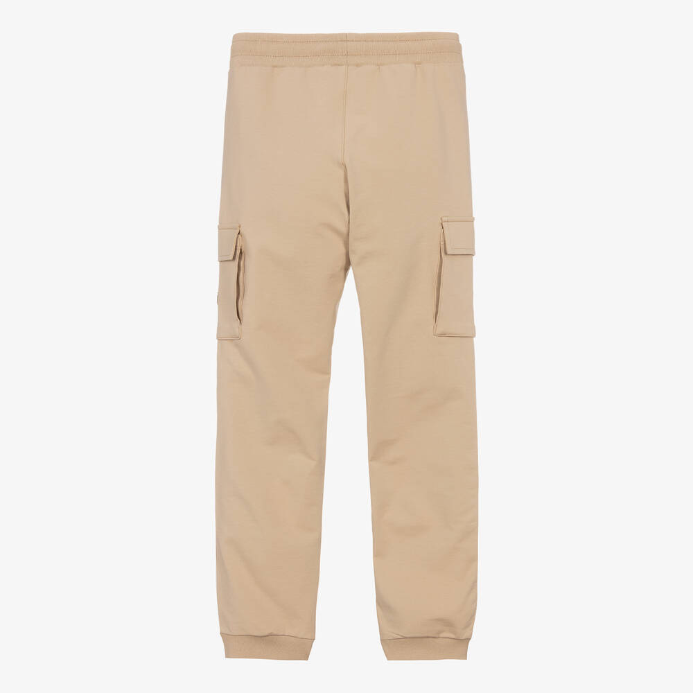 AIGNER-جوغرز كارغو تينز ولادي قطن جيرسي لون بيج | Childrensalon Outlet