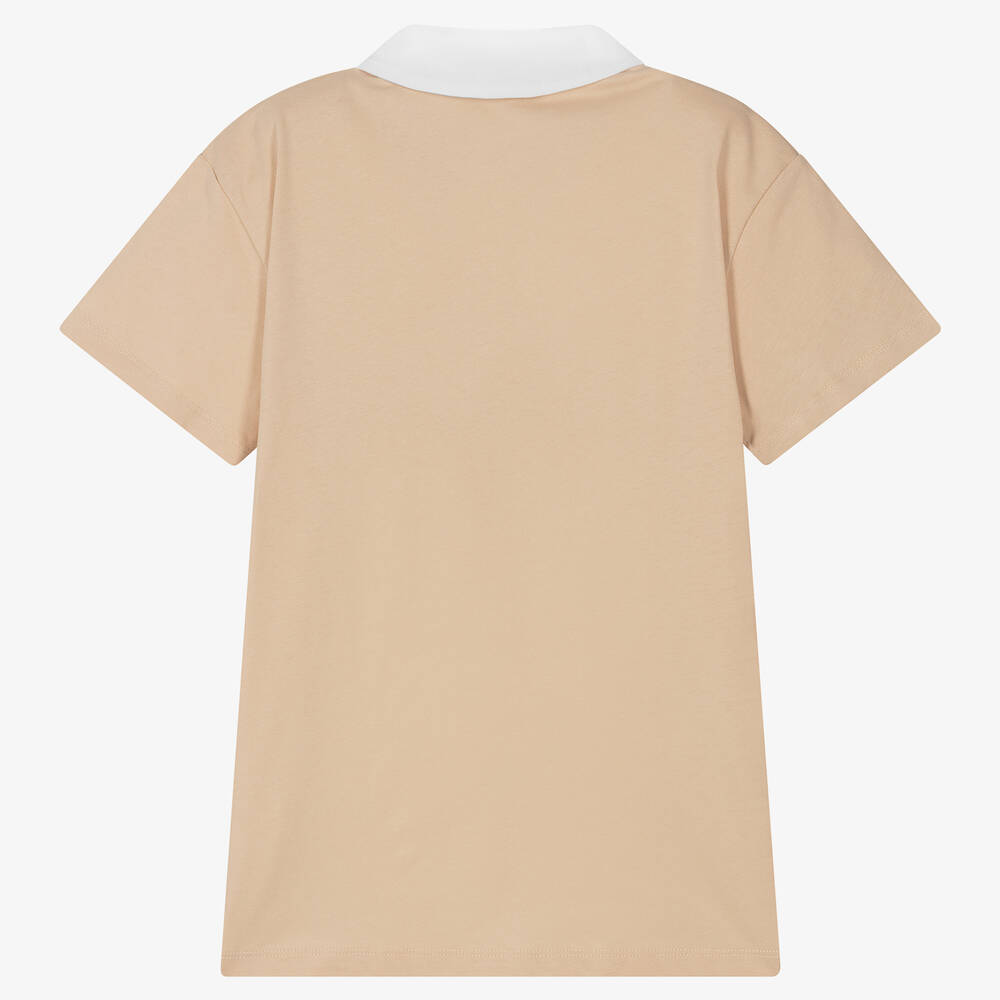 AIGNER-Бежевая рубашка поло для подростков | Childrensalon Outlet