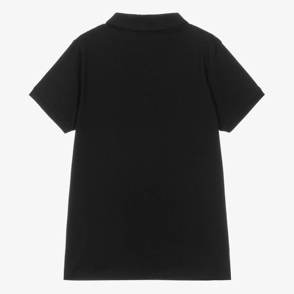 AIGNER-Черная рубашка поло из хлопка для подростков | Childrensalon Outlet