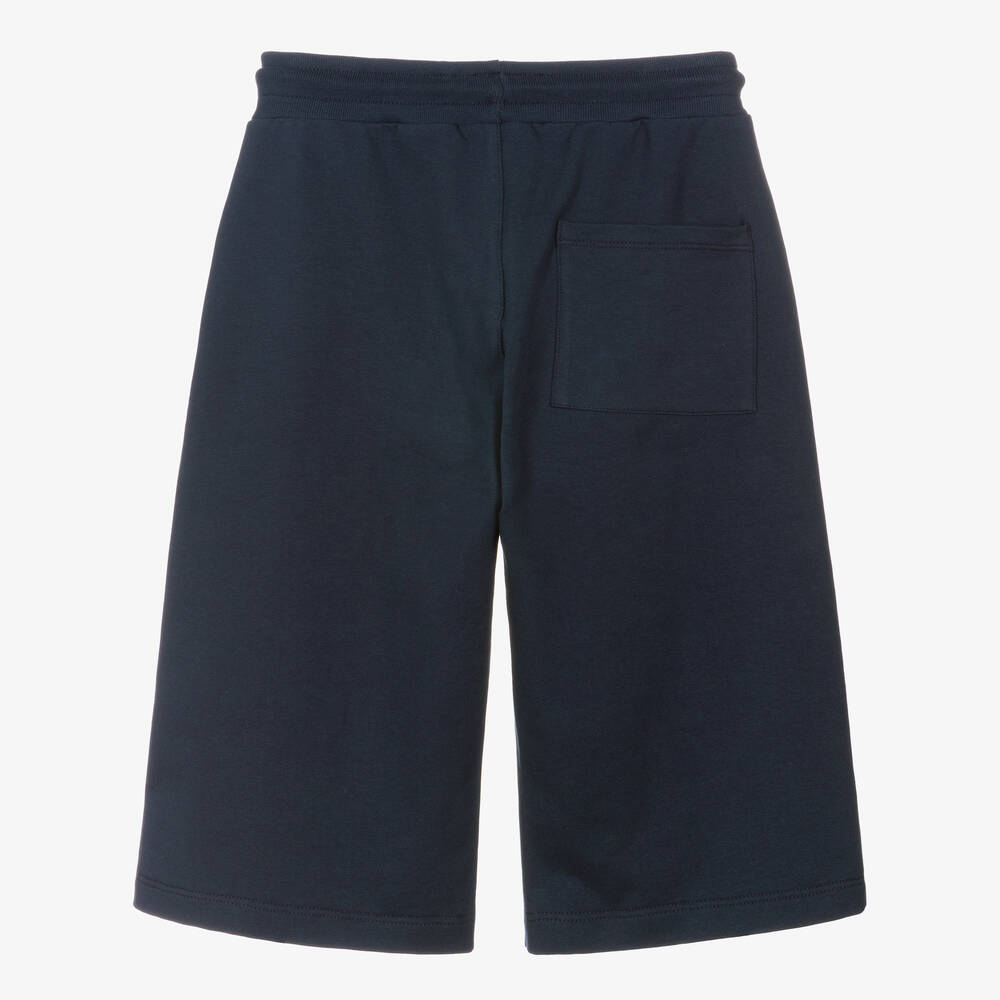 AIGNER-Teen Boys Blue Cotton Jersey Shorts | Childrensalon Outlet