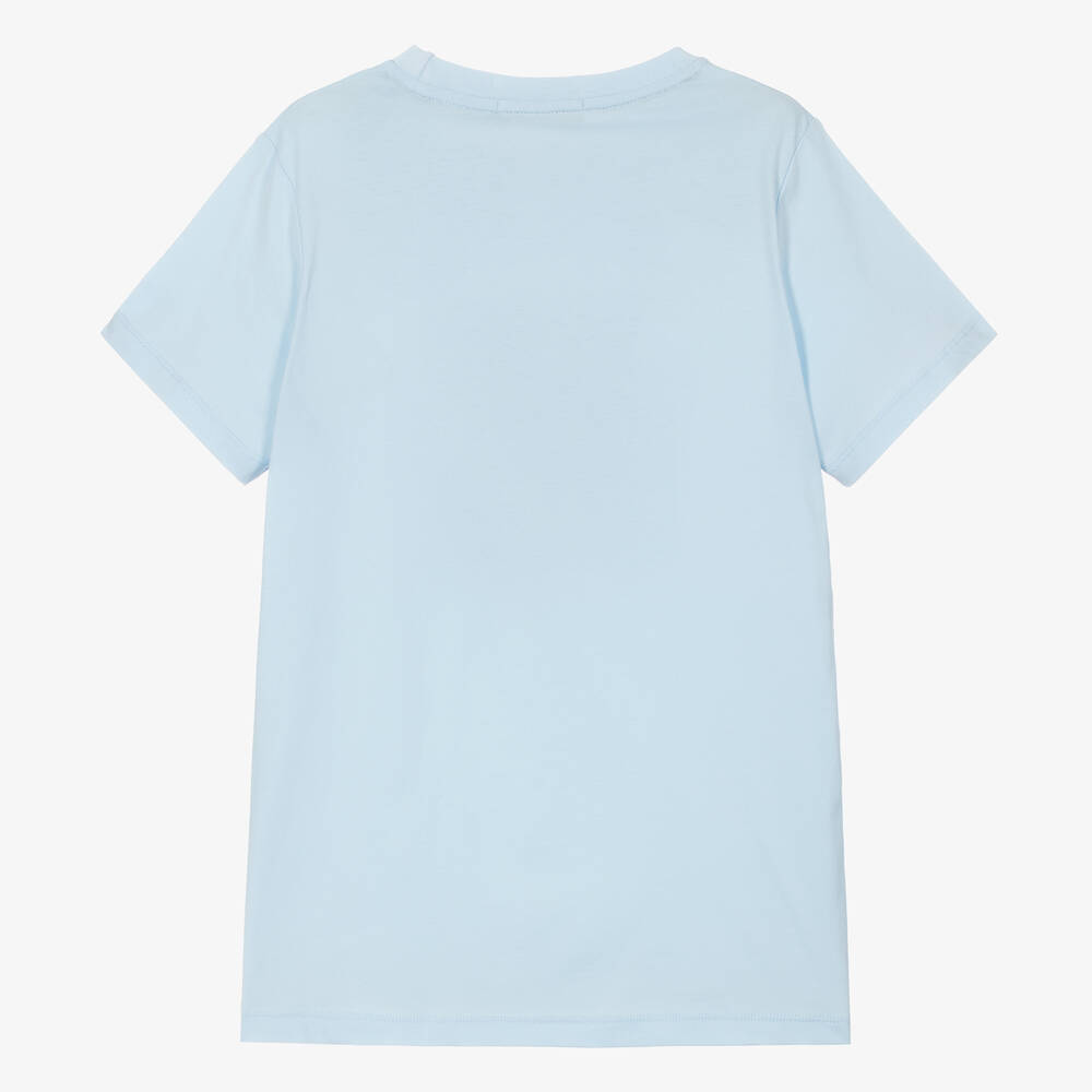 AIGNER-Teen Boys Blue Graphic Cotton T-Shirt | Childrensalon Outlet