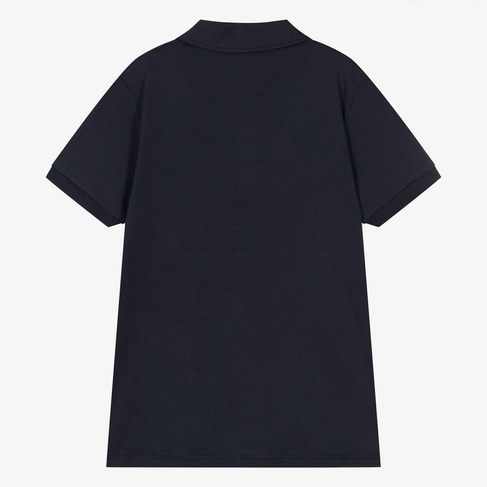 AIGNER-Teen Boys Blue & Pink Cotton Polo Shirt | Childrensalon Outlet
