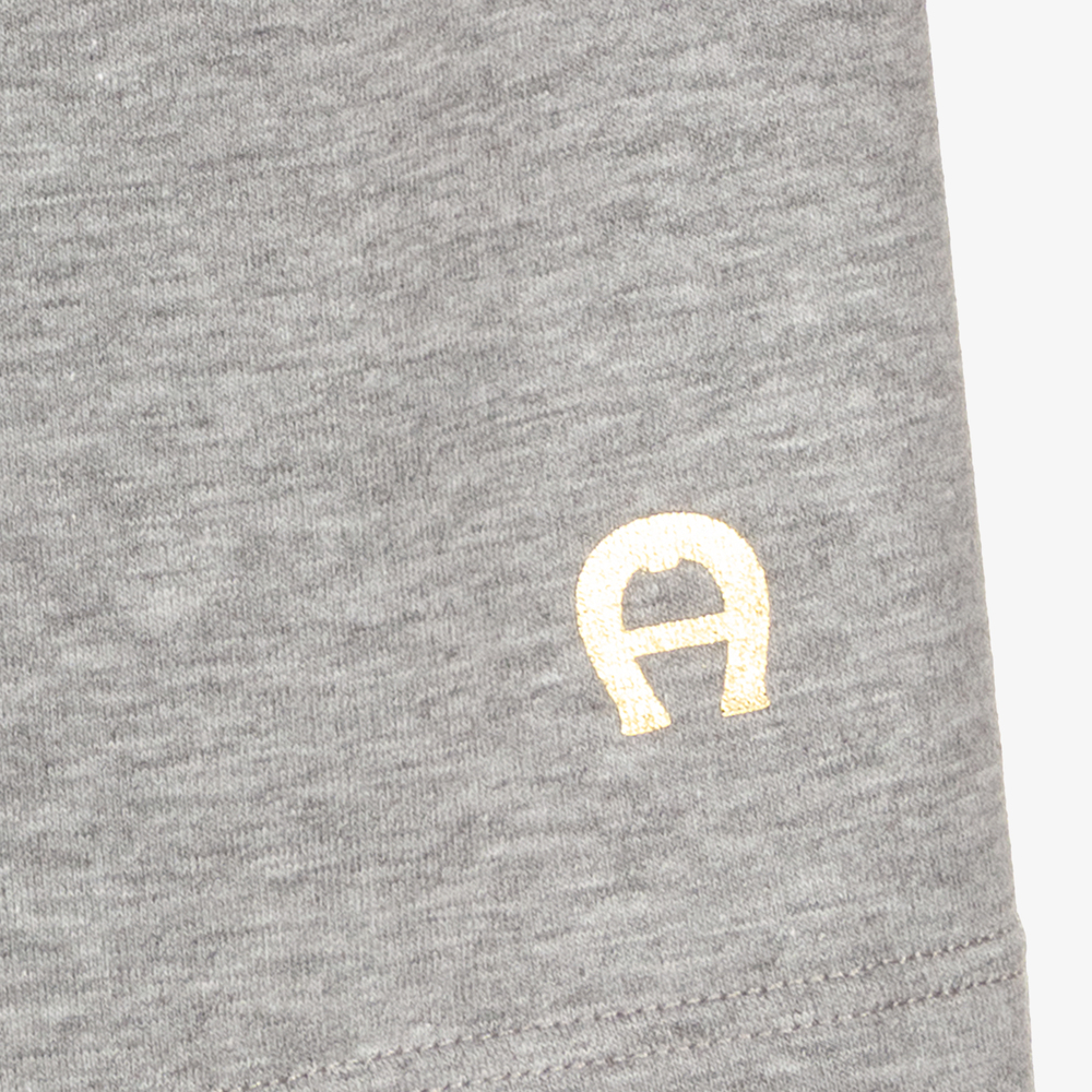 AIGNER-Короткая сине-серая пижама для мальчиков-подростков | Childrensalon Outlet