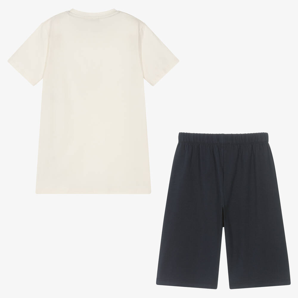 AIGNER Pyjama ivoire et bleu ado garcon Childrensalon Outlet