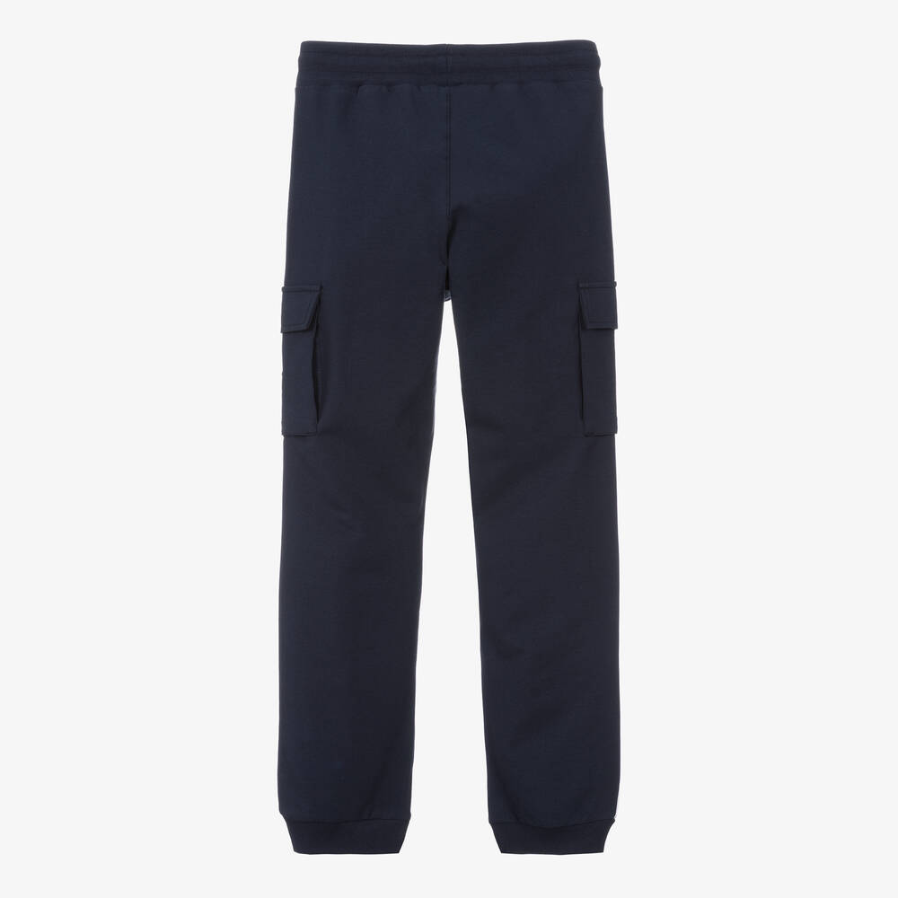 AIGNER Teen Boys Navy Blue Cargo Joggers Childrensalon Outlet