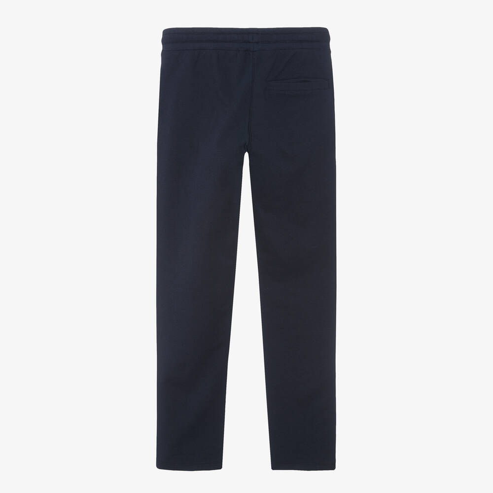 AIGNER-Teen Boys Navy Blue Cotton Joggers | Childrensalon Outlet