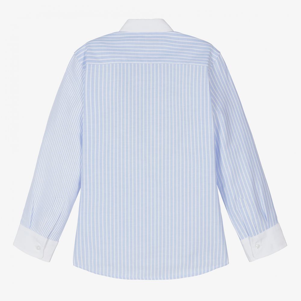AIGNER-Teen Boys Striped Logo Shirt | Childrensalon Outlet