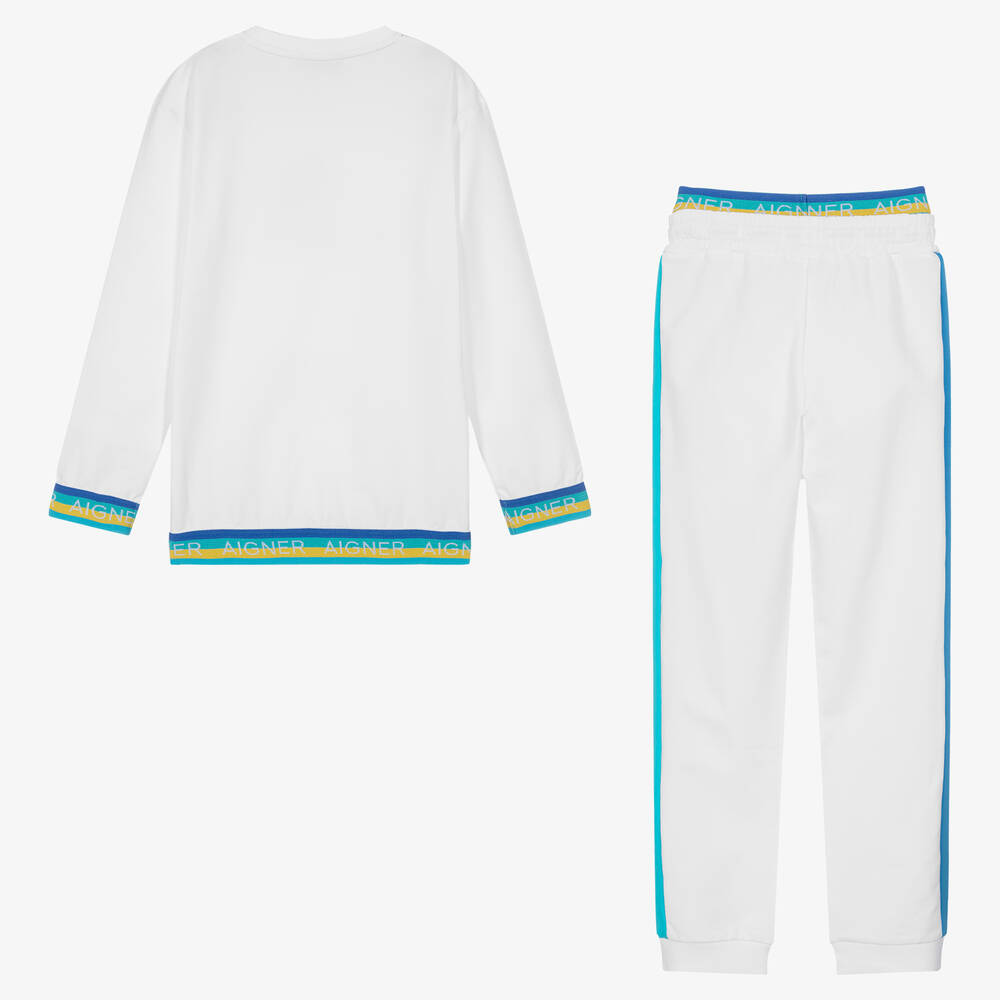 Boys white tracksuit 2025
