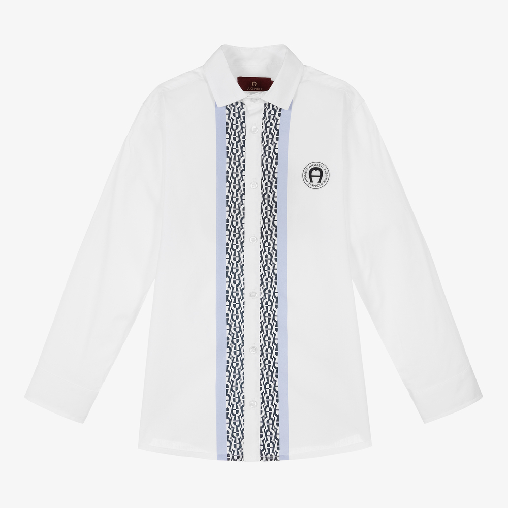 AIGNER - Chemise blanche Ado garçon | Childrensalon