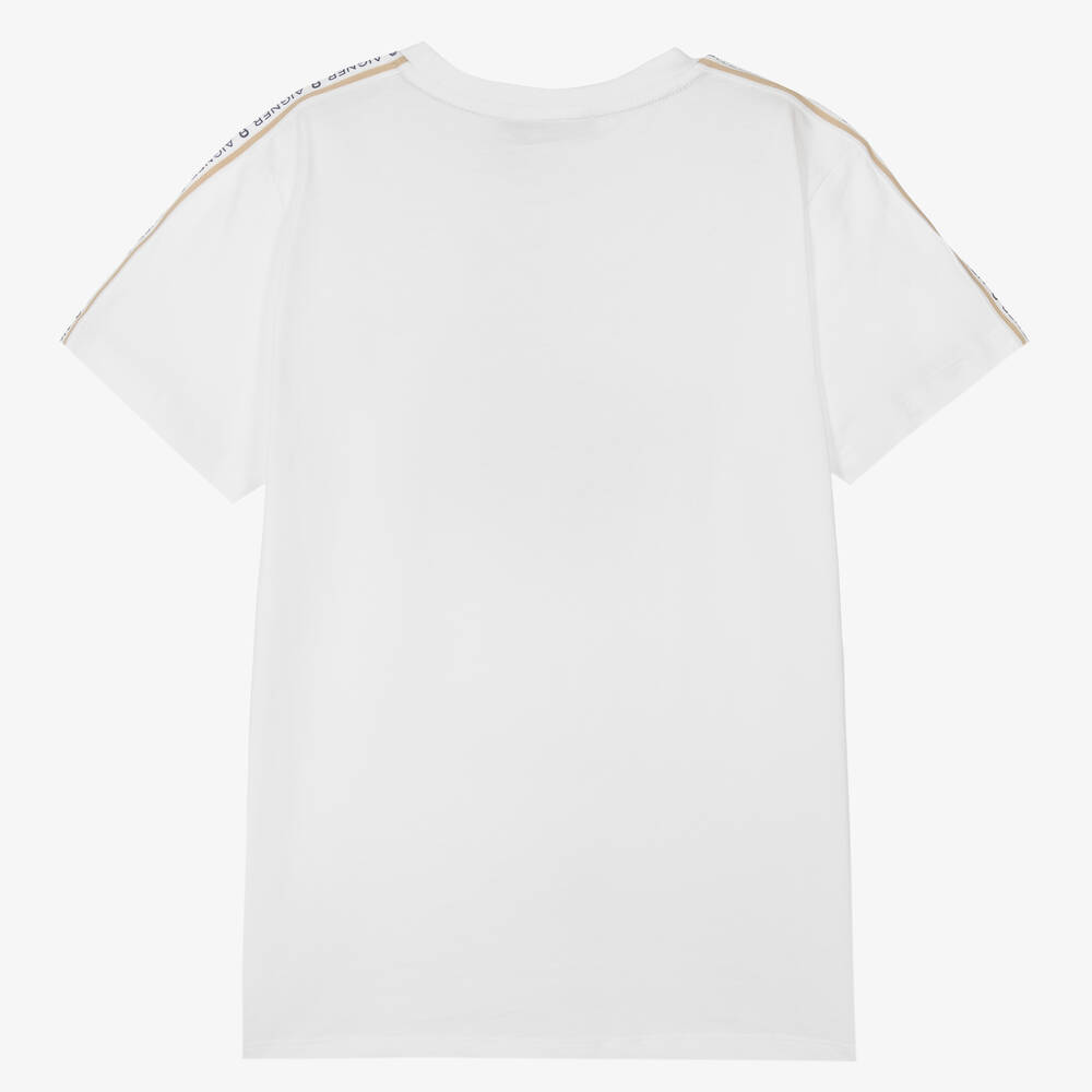 Fendi tape deals logo t shirt