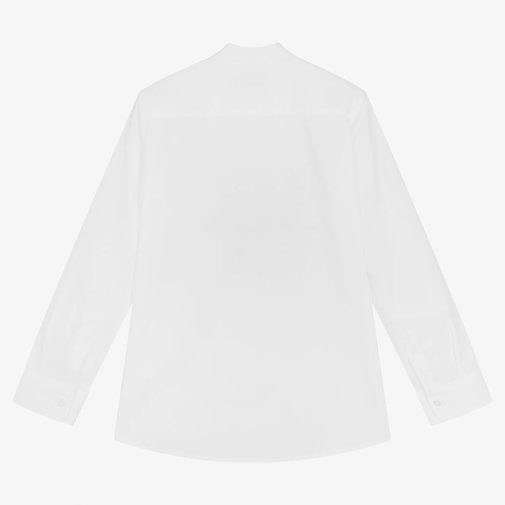 AIGNER-قميص تينز ولادي قطن بوبلين لون أبيض | Childrensalon Outlet