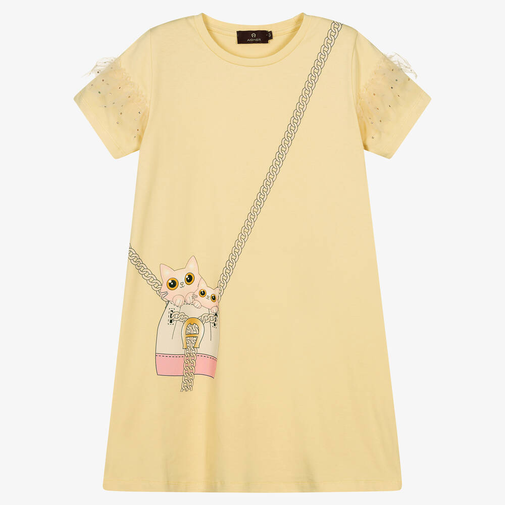 AIGNER - Teen Girls Bag Print Dress | Childrensalon